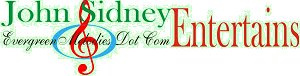 Evergreenmelodies Dot Com (logo) featuring John Sidney's easy listening solo piano music.